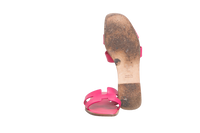 HERMES SANDAL ORAN ROSE MAGENTA LEATHER - 39 1/2 BR