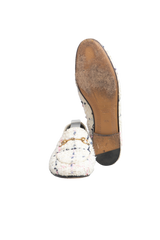 DESAPEGO THASSIA NAVES GUCCI LOAFER TWEED JORDAN HORSEBIT SLIP ON MULTICOLOR - 38 BR