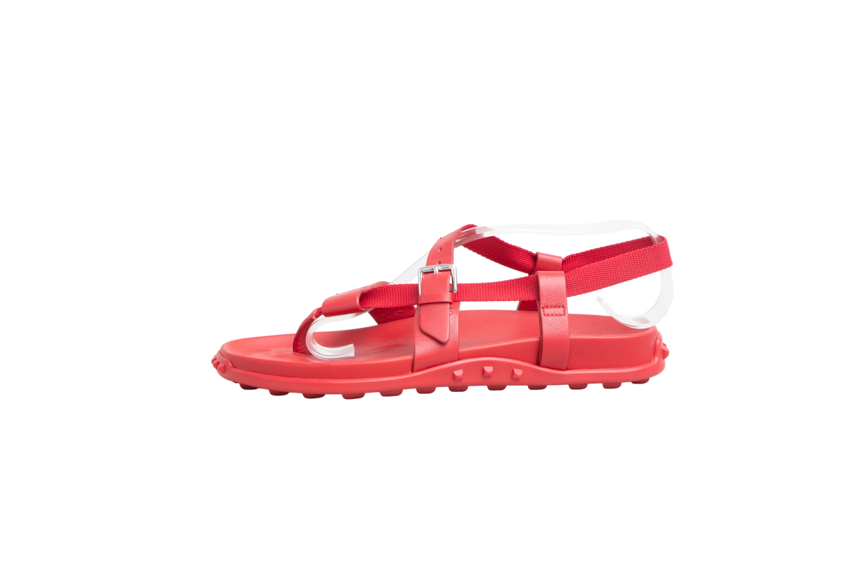 HERMÈS INBOARD SANDAL ROUGE - 36 BR