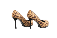 DESAPEGO THASSIA NAVES YSL SCARPIN OPYUM LEATHER PUMPS LEOPARD PRINT - 37 BR
