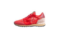 DESAPEGO THASSIA NAVES VALENTINO SNEAKER ROCKRUNNER LACE AND LEATHER RED - 36 BR
