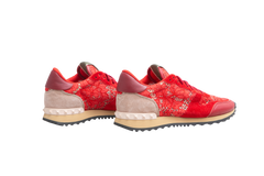 DESAPEGO THASSIA NAVES VALENTINO SNEAKER ROCKRUNNER LACE AND LEATHER RED - 36 BR
