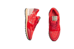DESAPEGO THASSIA NAVES VALENTINO SNEAKER ROCKRUNNER LACE AND LEATHER RED - 36 BR