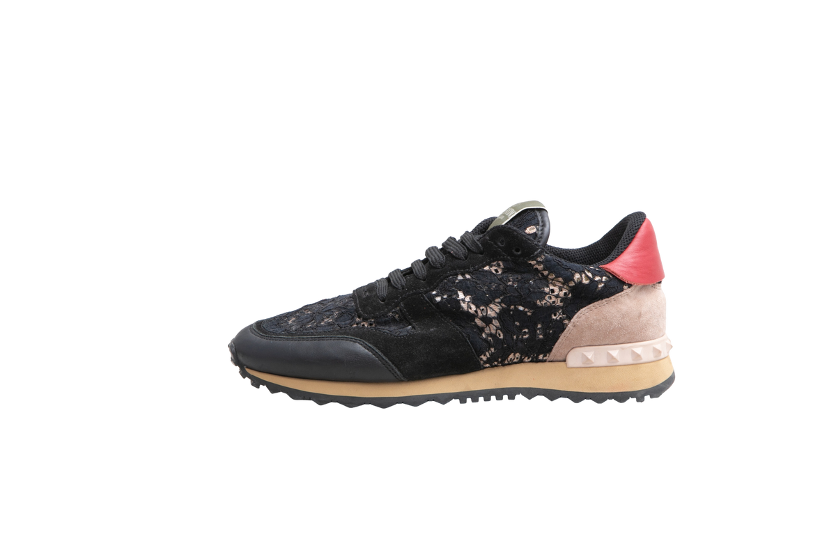 DESAPEGO THASSIA NAVES VALENTINO SNEAKER ROCKRUNNER LACE WOMAN BLACK - 36 BR