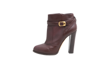 DESAPEGO THASSIA NAVES FENDI ANKLE BOOTS HEELED LEATHER BROWN - 37 BR