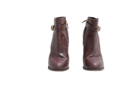 DESAPEGO THASSIA NAVES FENDI ANKLE BOOTS HEELED LEATHER BROWN - 37 BR