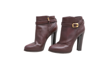 DESAPEGO THASSIA NAVES FENDI ANKLE BOOTS HEELED LEATHER BROWN - 37 BR