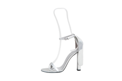 DESAPEGO THASSIA NAVES ALEXANDER WANG SANDAL FABIANA STRAPPY HEELS SILVER - 36 1/2 BR