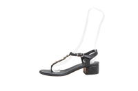 DESAPEGO THASSIA NAVES CHANEL SANDAL LEATHER BLACK - 36 1/2 BR