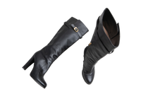 DESAPEGO THASSIA NAVES FENDI BOOT HIGH HEELS LEATHER BLACK - 37 BR
