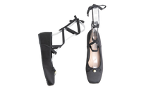 DIOR BALLET FLAT D-JOY SATIN BLACK - 38 BR