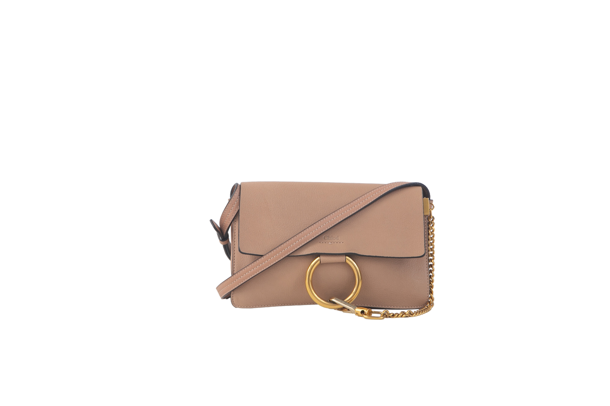 CHLOE SMALL FAYE BAG BEIGE