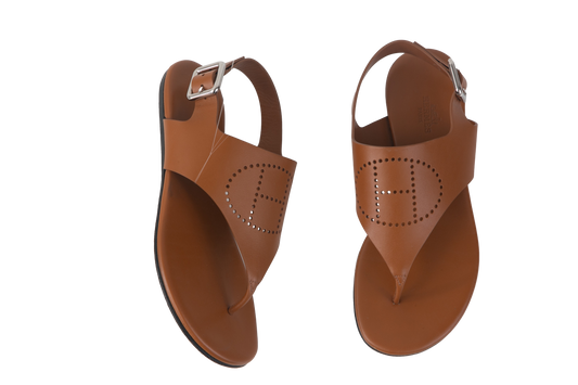 HERMÈS SANDAL KOLA H CARAMEL - 34 BR