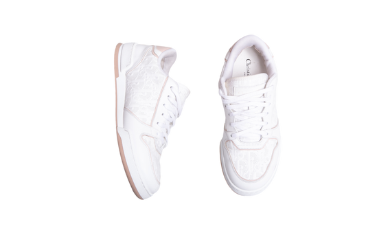 DIOR SNEAKER ONE OBLIQUE LASERED WHITE & NUDE - 38 BR