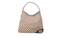 GUCCI NEW BRIT MEDIUM HOBO GG CANVAS