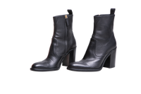CHLOÉ ANKLE BOOTS PHOENIX LEATHER BLACK - 39 BR