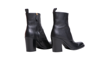 CHLOÉ ANKLE BOOTS PHOENIX LEATHER BLACK - 39 BR