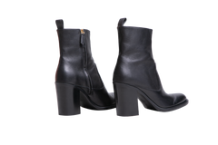 CHLOÉ ANKLE BOOTS PHOENIX LEATHER BLACK - 39 BR
