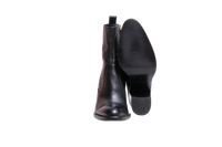 CHLOÉ ANKLE BOOTS PHOENIX LEATHER BLACK - 39 BR