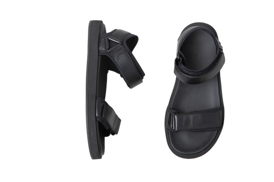 THE ROW HOOK-AND-LOOP SANDAL BLACK - 36 BR