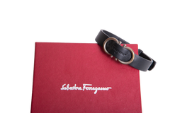 SALVATORE FERRAGAMO BRACELET GANCINI BLACK