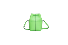 FERRAGAMO GANCINI MINI BUCKET BAG LEATHER LIME