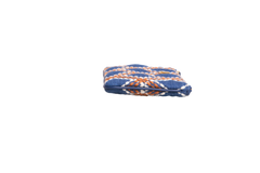 VALENTINO QUILTIE 67 EMBROIDERED BLUE DENIM POUCH