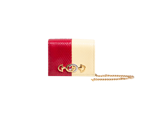 GUCCI ZUMI WALLET ON CHAIN PYTHON BICOLOR