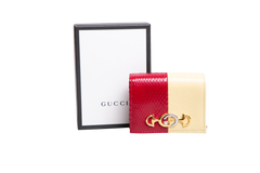 GUCCI ZUMI WALLET ON CHAIN PYTHON BICOLOR