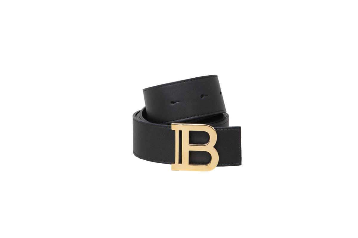 BALMAIN CINTO B LOGO BLACK