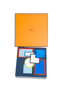 HERMÈS FENÊTRE SUR CIEL PAR GIANPAOLO PAGNI BOÎTE GRAND BLEU BIARRITZ
