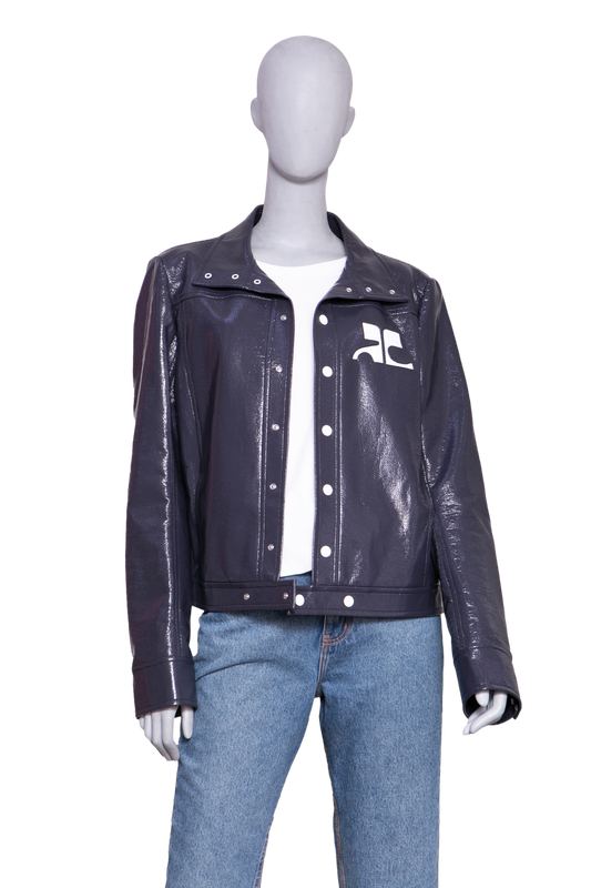COURRÈGES RE-EDITION VINYL JACKET CHOCOLATE
