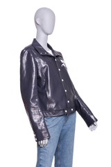 COURRÈGES RE-EDITION VINYL JACKET CHOCOLATE