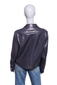 COURRÈGES RE-EDITION VINYL JACKET CHOCOLATE