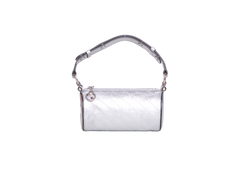 GUCCI BLONDIE MINI LEATHER METALLIC SILVER