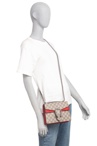 GUCCI DIONYSUS MINI GG SUPREME AND RED