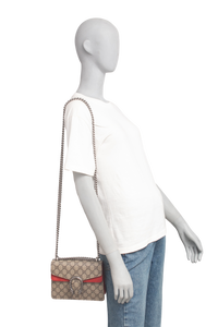 GUCCI DIONYSUS MINI GG SUPREME AND RED