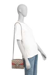 GUCCI DIONYSUS MINI GG SUPREME AND RED