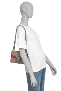 GUCCI DIONYSUS MINI GG SUPREME AND RED