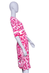 D&G DRESS MIDI PRINT MAJOLICA