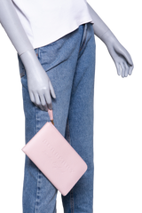 BURBERRY POUCH WALLET PALE ASH ROSE BLUSH