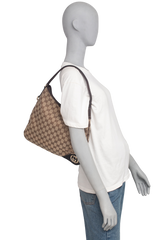 GUCCI NEW BRIT MEDIUM HOBO GG CANVAS