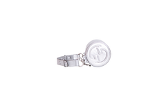 GUCCI BLONDIE MINI LEATHER METALLIC SILVER
