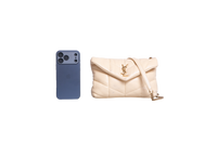 YSL LOULOU PUFFER TOY NAPPA BUTTER