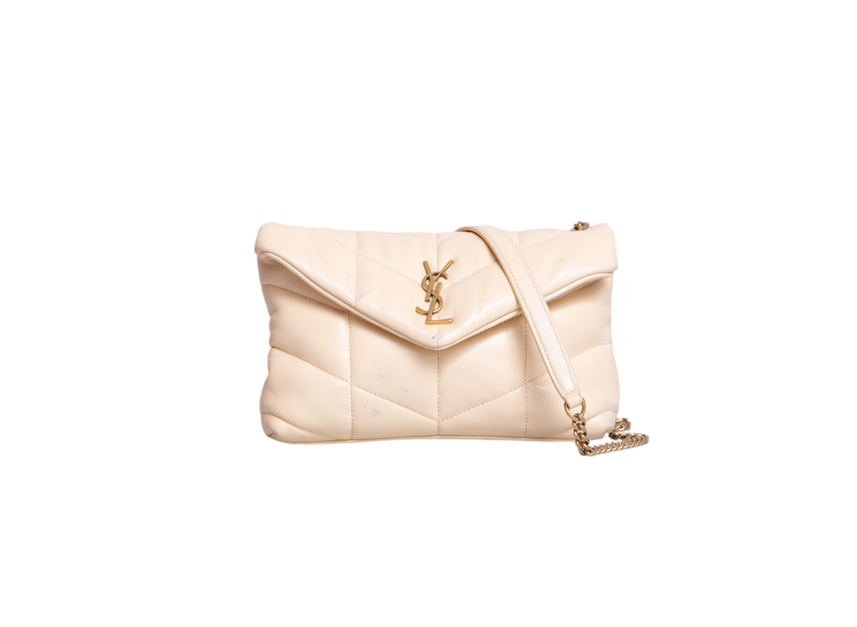 YSL LOULOU PUFFER TOY NAPPA BUTTER