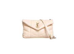 YSL LOULOU PUFFER TOY NAPPA BUTTER