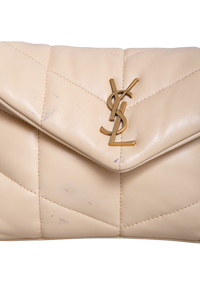 YSL LOULOU PUFFER TOY NAPPA BUTTER