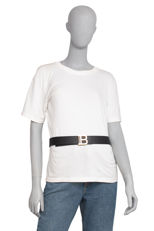 BALMAIN CINTO B LOGO BLACK