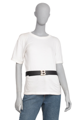 BALMAIN CINTO B LOGO BLACK