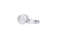 GUCCI BLONDIE MINI LEATHER METALLIC SILVER